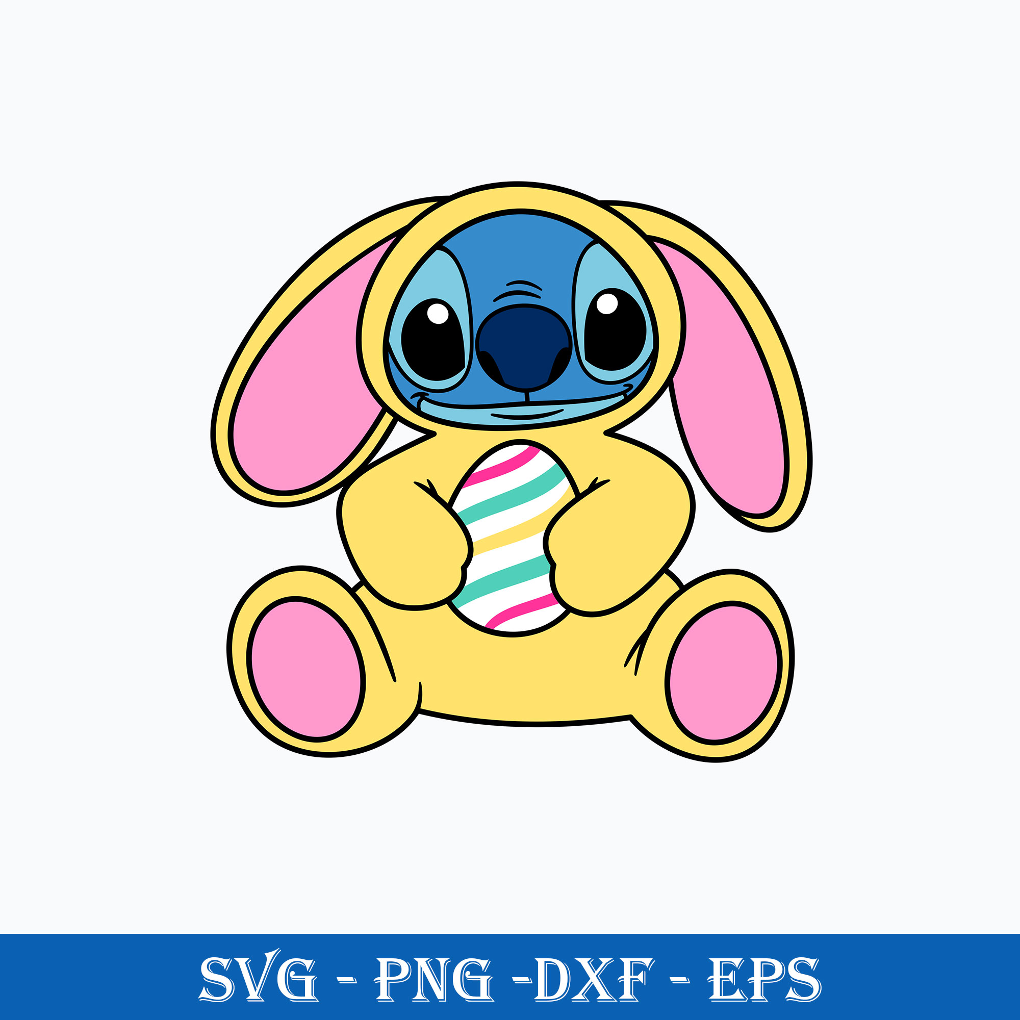 Stitch easter bunny svg stitch easter eggs svg stitch svg