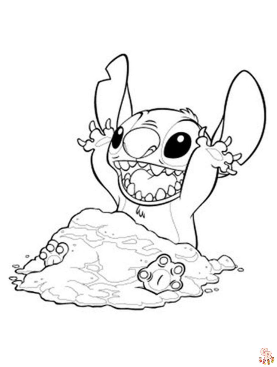 Stitch coloring pages