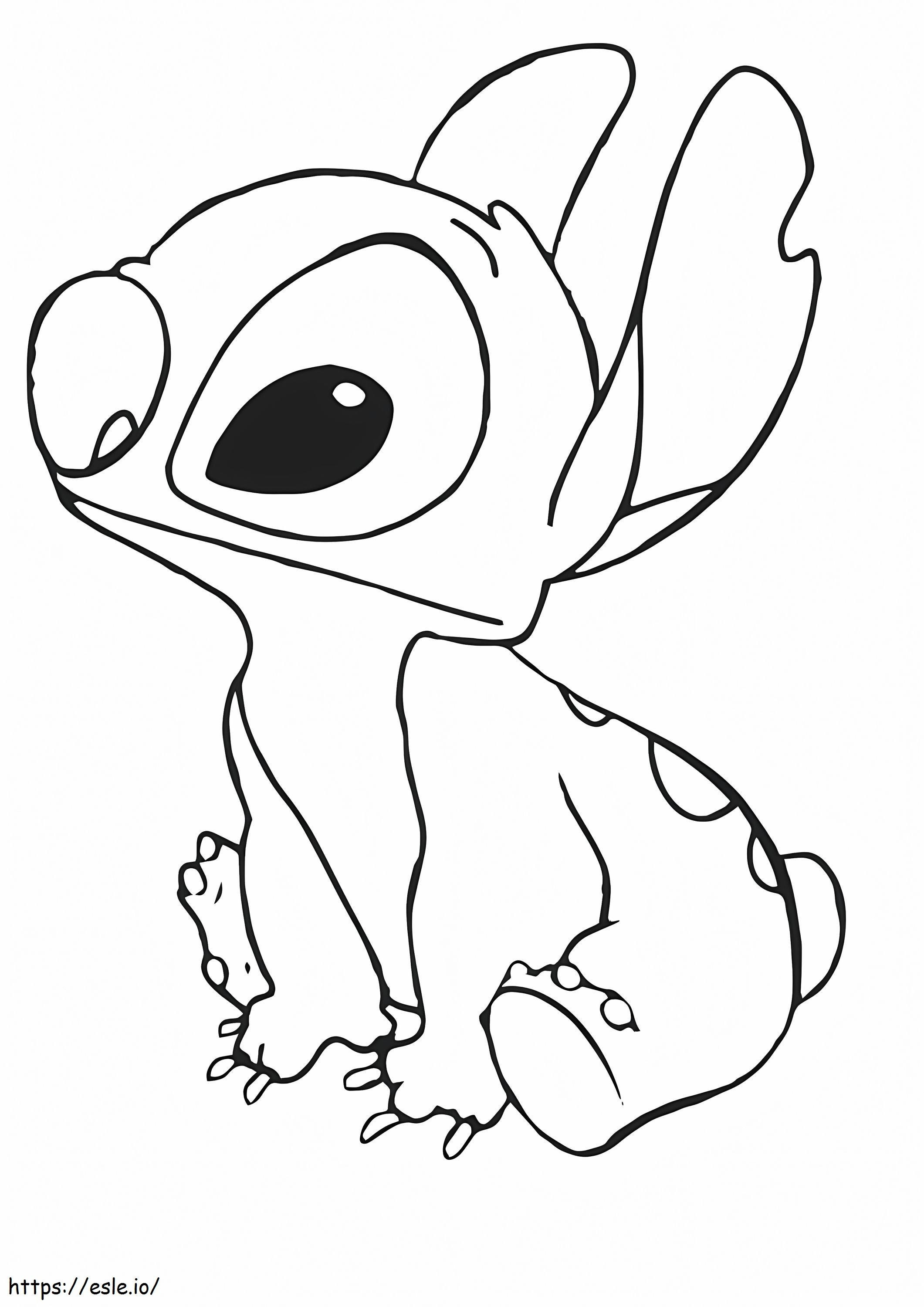 Simple stitch coloring page