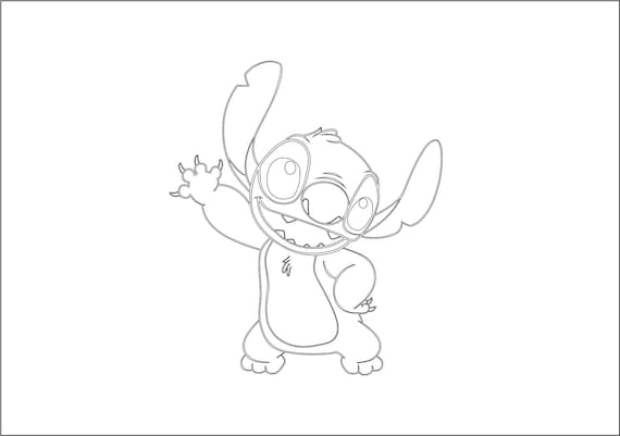 Stitch from lilo stitch silhouette svg dxf eps pdf cut file digital download download now