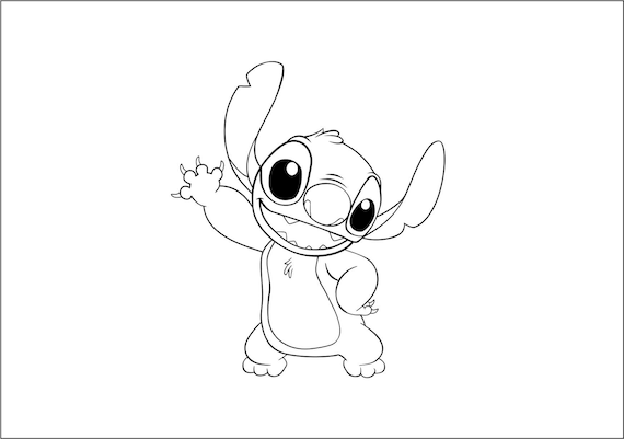Stitch from lilo stitch silhouette svg dxf eps pdf cut file digital download download now
