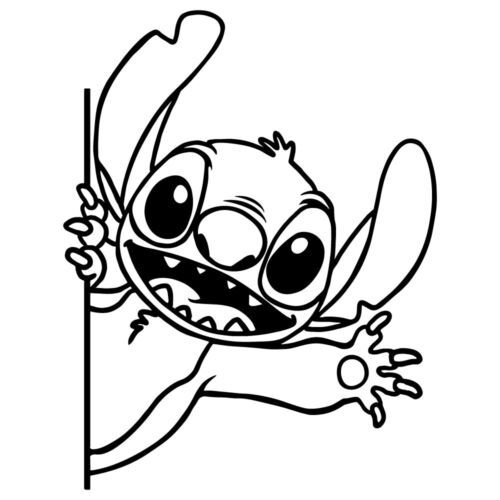 Stitch coloring pages cartoon character tattoos stitch drawing