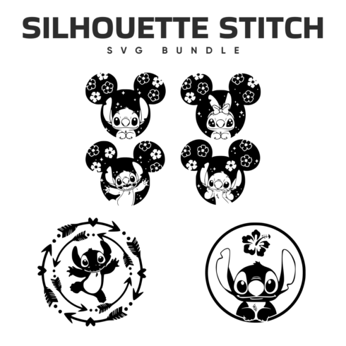 Silhouette stitch svg â