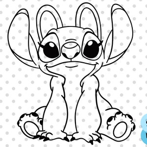 Angel lilo outline