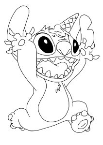 Pãginas para colorear de lilo y stitch para niãos