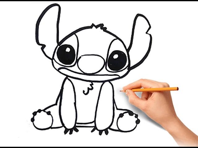 O dibujar muy facil a stitch paso a paso how to draw easy to stitch