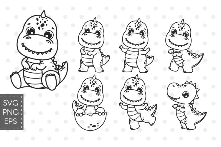 Cute dino svg baby dinosaur t