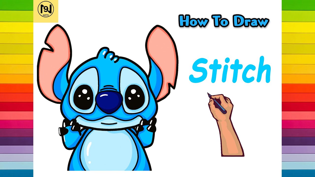 How to draw stitch no arts