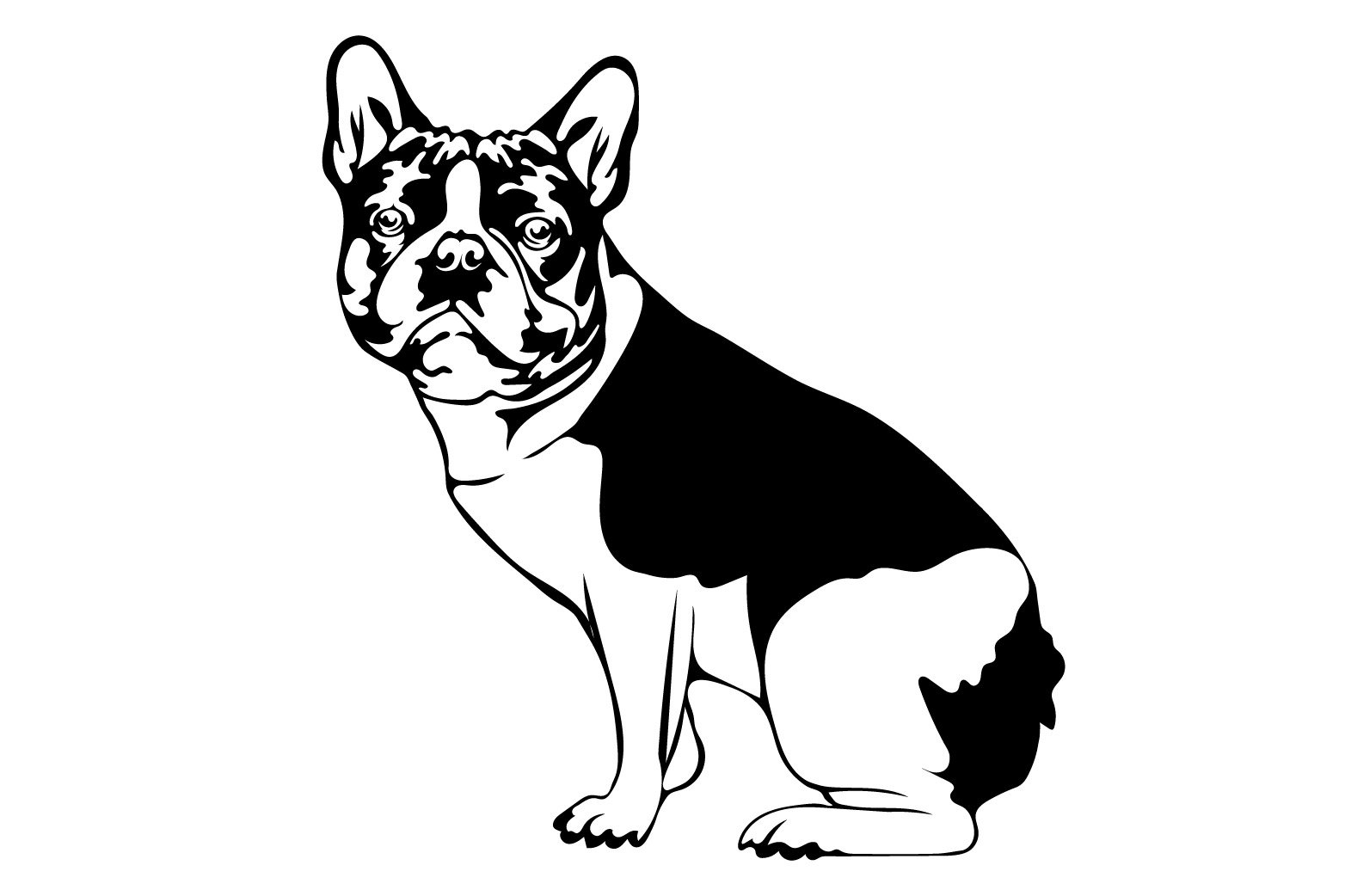 French bulldog bundledog svgpngjpgaivector pet