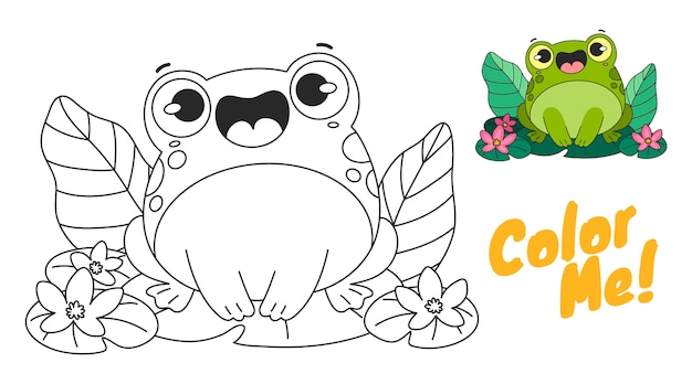 Premium vector childrens coloring book illustration cake house more float