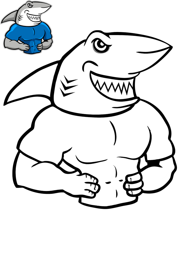 Shark coloring pages
