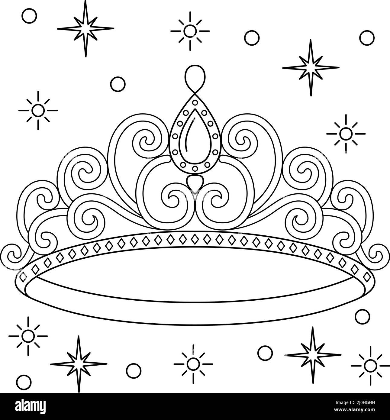 Queen children stock vector images