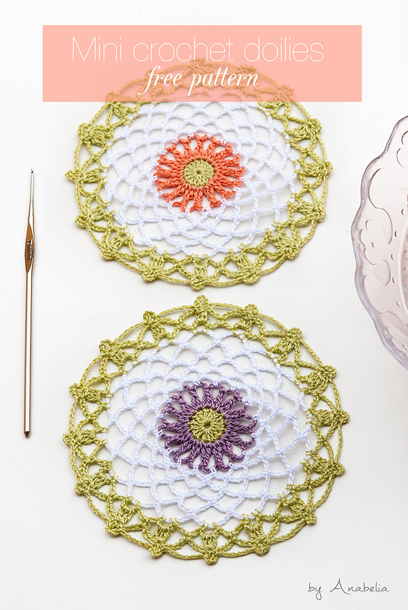 Minutes made crochet doilies free pattern anabelia craft design blog