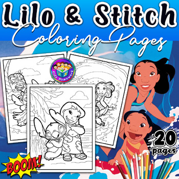 Lilo stitch characters coloring pages