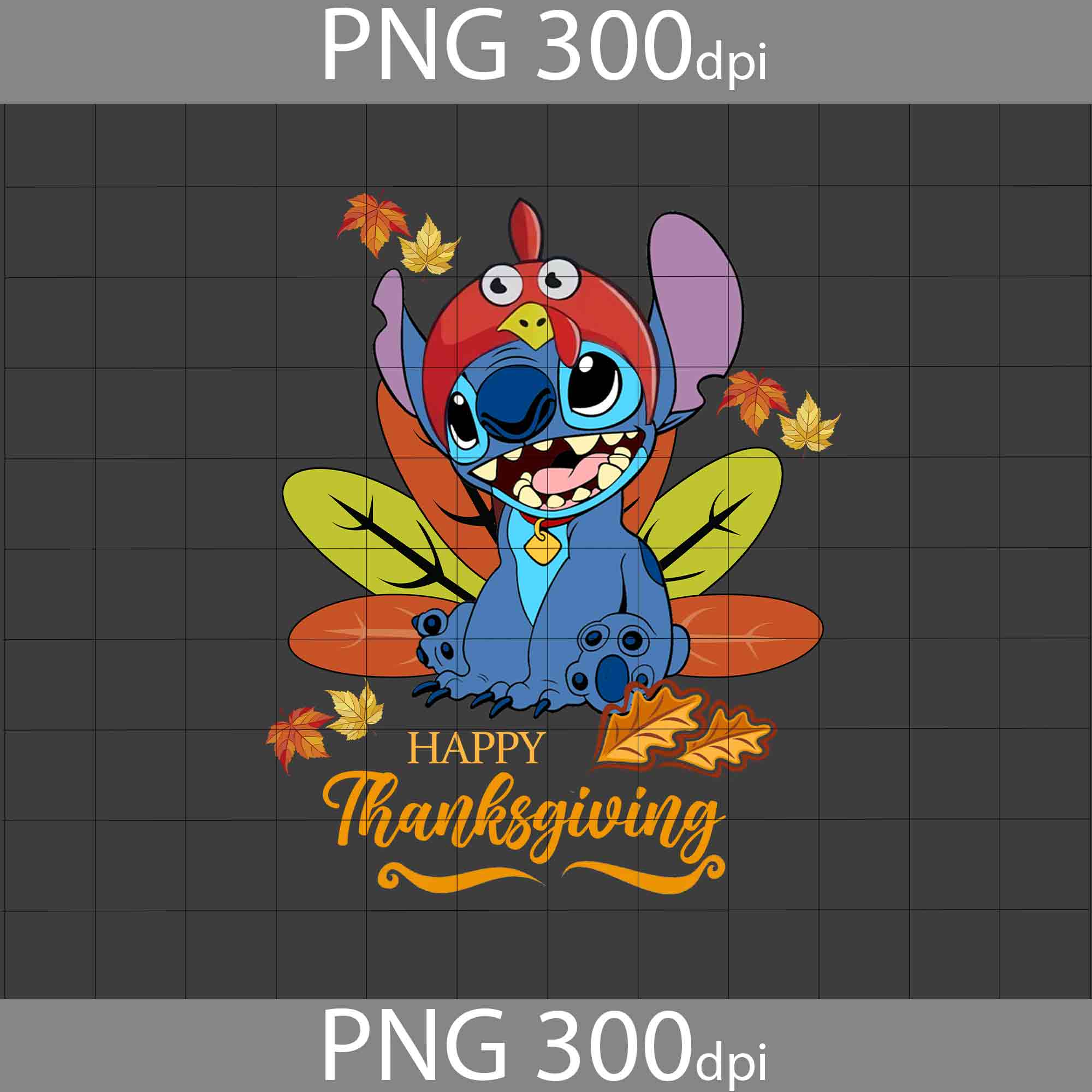 Happy thanksgiving png stitch turkey png lilo and stitch png thanksgiving png png images digital dpi