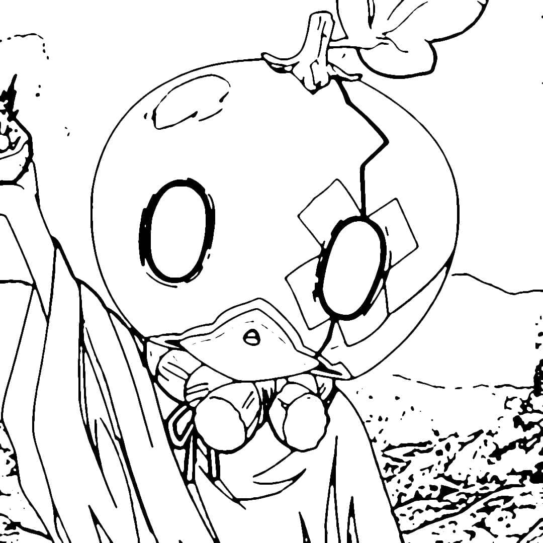 Little suika from dr stone coloring page