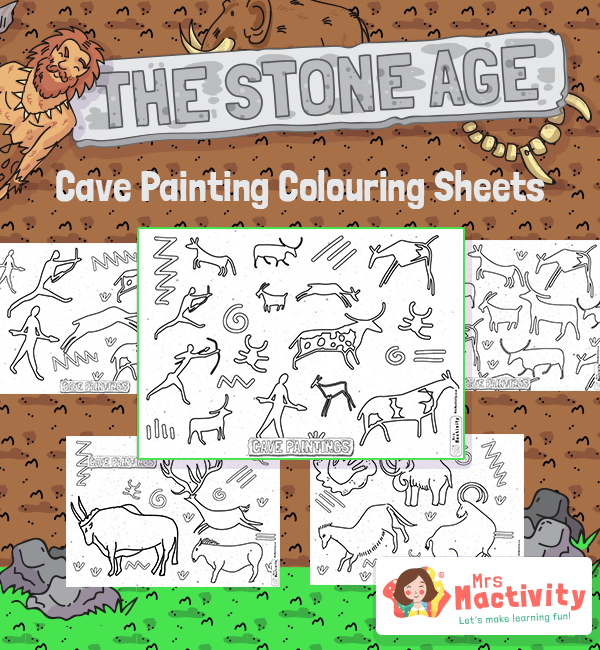 The stone age cave painting louring sheets cave painting resources