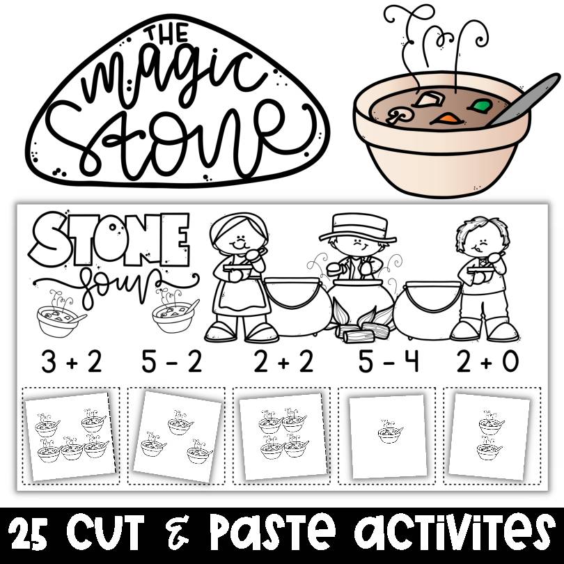 Subitizing add subtract within stone soup