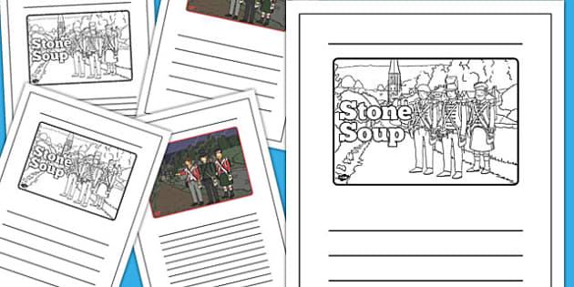 Stone soup story writing frames teacher made