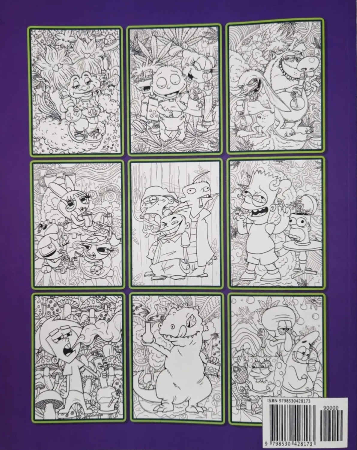 Stoner cartoon coloring book â official stoners nation