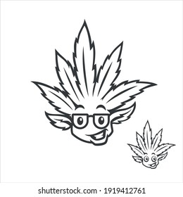 Stoner coloring pagecoloring book page stock vector royalty free