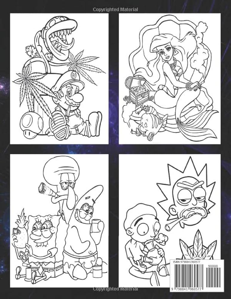S cartoon stoner coloring book stoner coloring book with beautiful and high