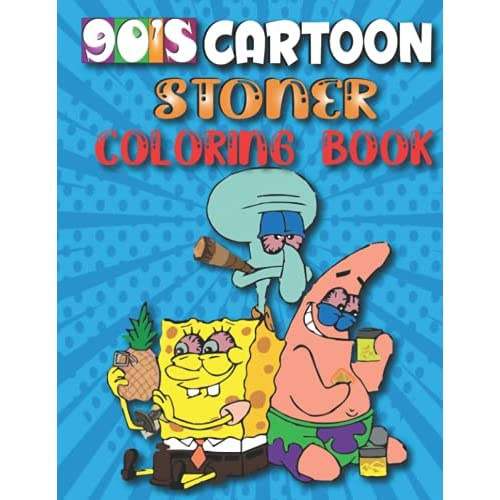S cartoon stoner coloring book stoners perfect gift funny trippy coloring book for adults mindful zendoodle coloringstoners psychedelic coloring book