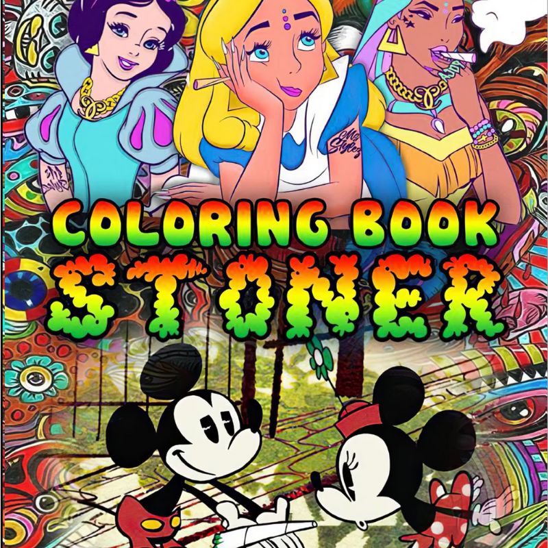 Stoners coloring books for cannabis lovers