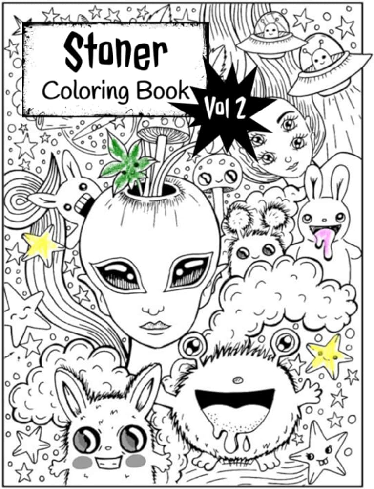 Stoner coloring book adults