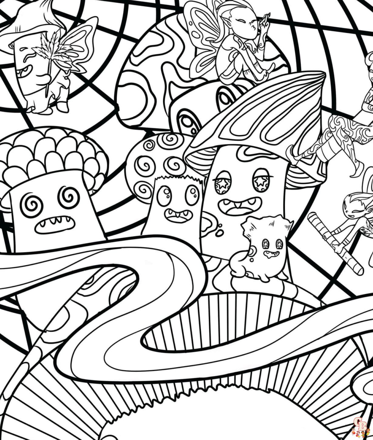 Sharing the joy of coloring explore stoner coloring page