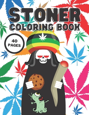 Stoner coloring book hilariously coloring book for adults with stress relieving psychedelic designs motivational relief therapy pages paperback murder by the book