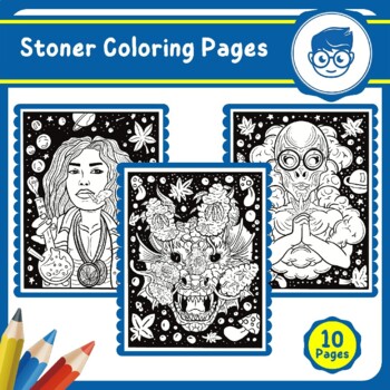 Stoner coloring pages by felixes tpt