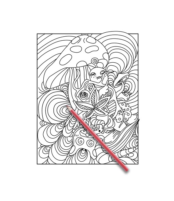 Stoner coloring page colouring page for adults stoner coloring book for adults weed stuff adult coloring book stoner gift marijuana art