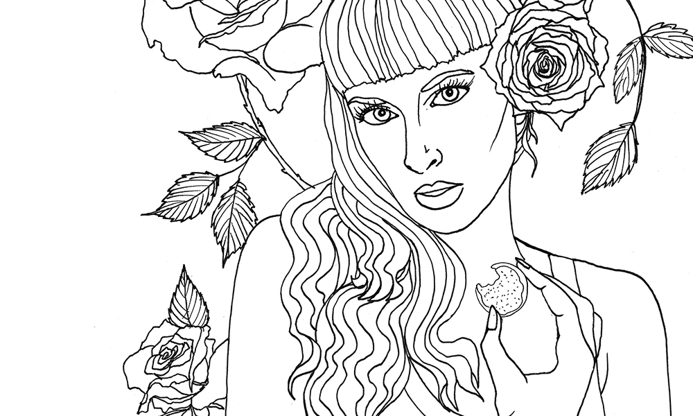 Get high creative with the stoner babes coloring book