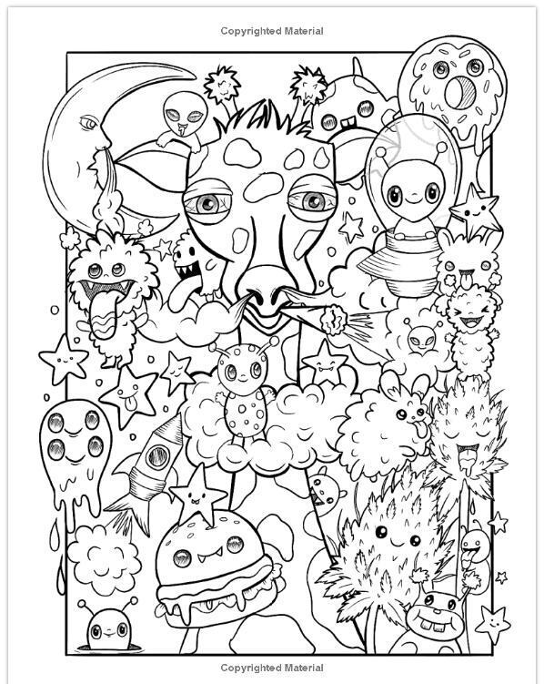 Psychedelic relax stoner adult louring book mushroom hallucinogenic trippy dmt