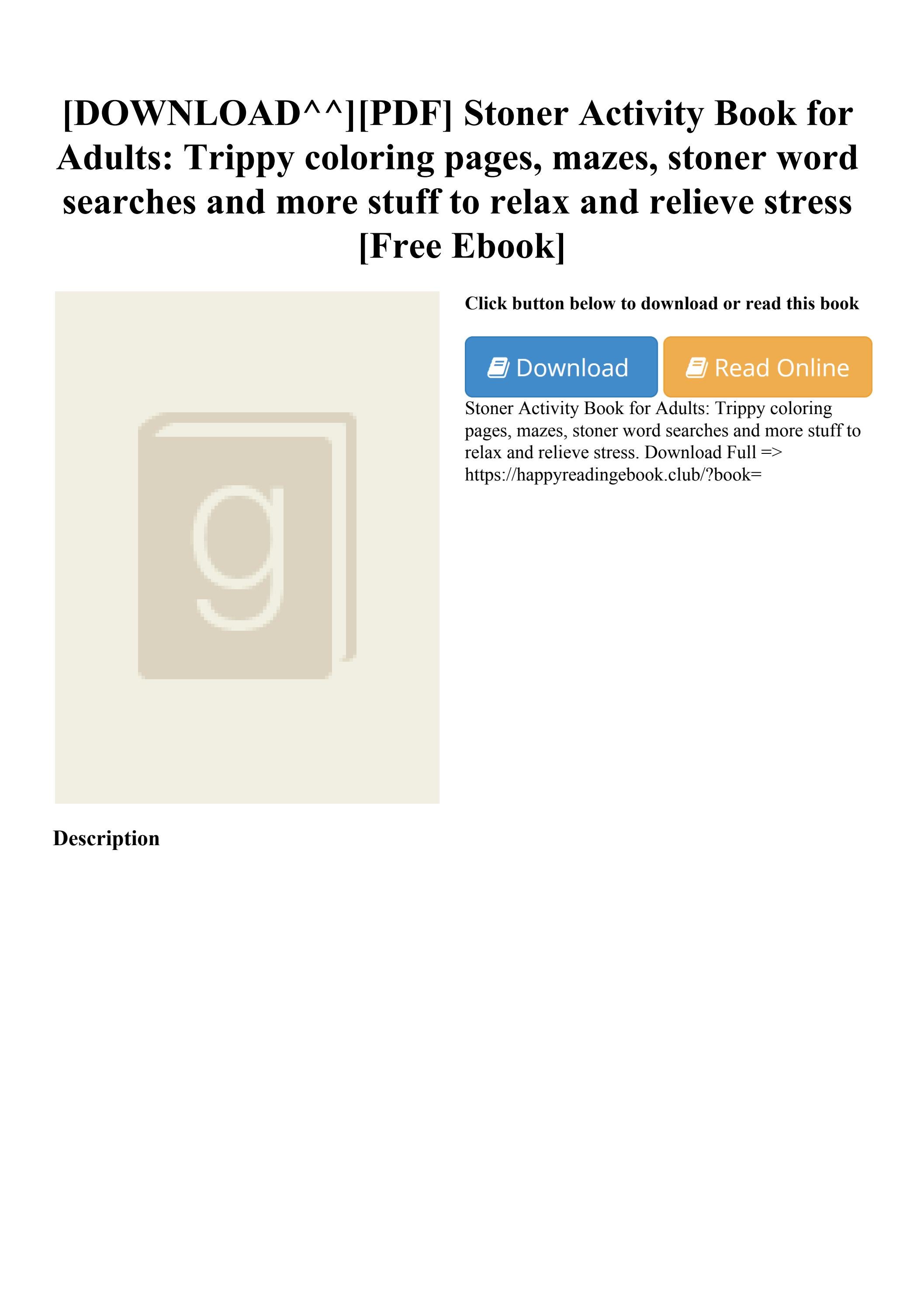 Downloadpdf stoner activity book for adults trippy coloring pages mazes stoner wor by ceadakiija