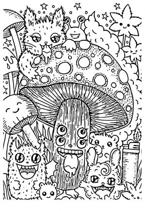 Free printable stoner coloring pages sheets and pictures for adults and kids girls and boys