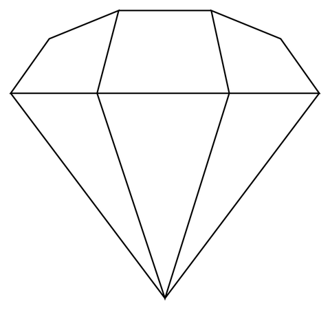 Gem stone coloring page free printable coloring pages