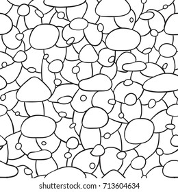 Hand drawn monochrome seamless pattern stones stock vector royalty free