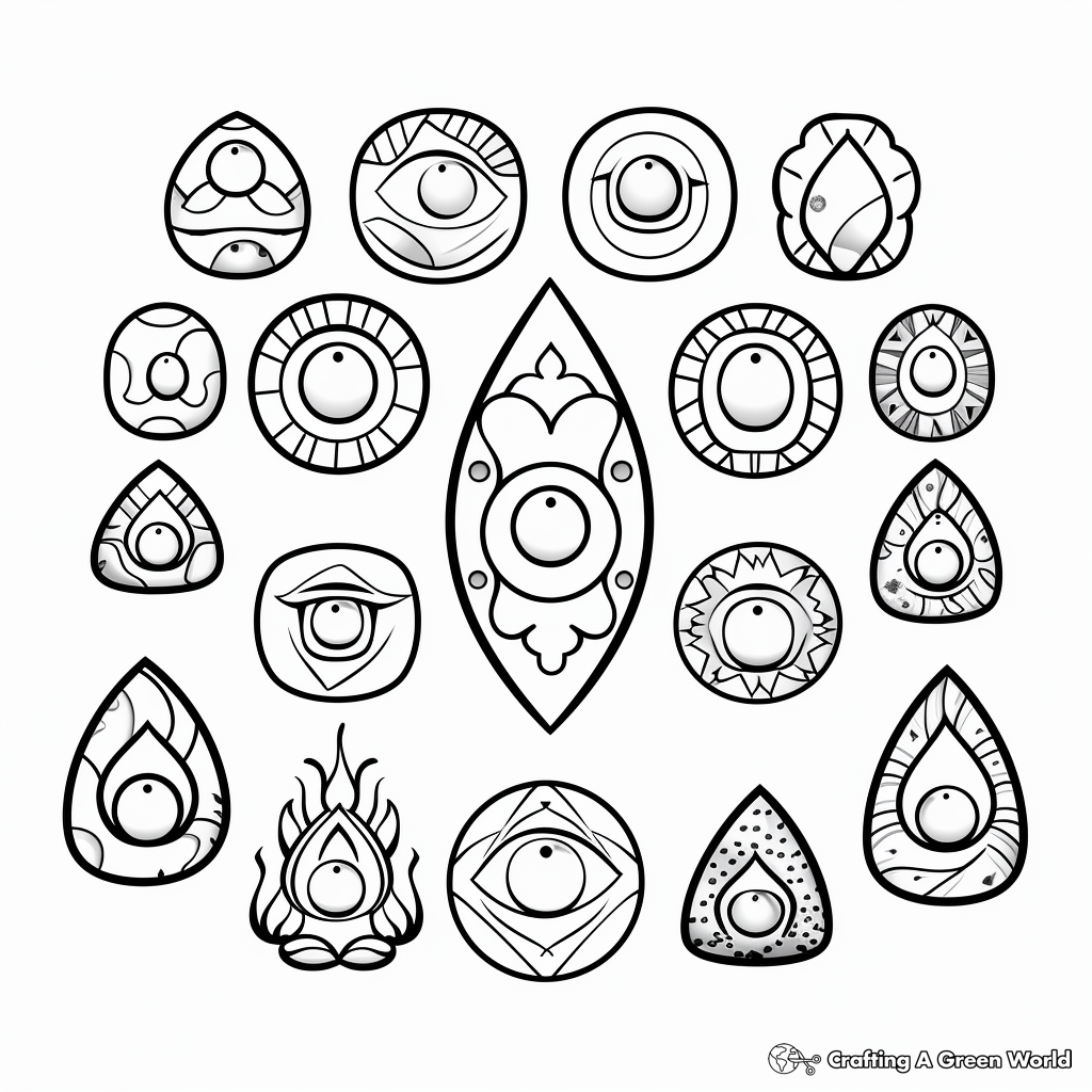 Chakra coloring pages