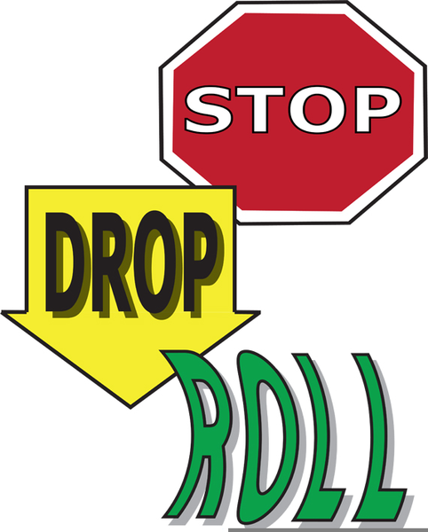 Stop drop roll clipart free images at
