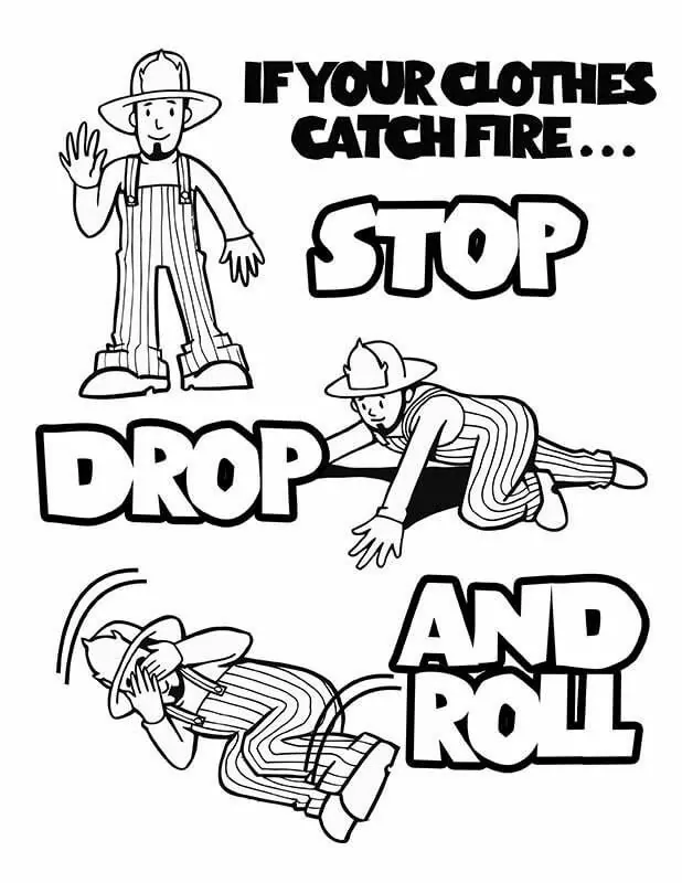Fire safety malvorlagen