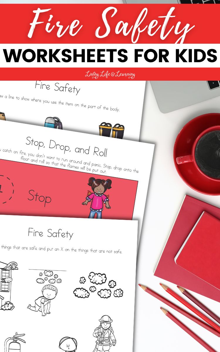 Fire safety worksheets for kids