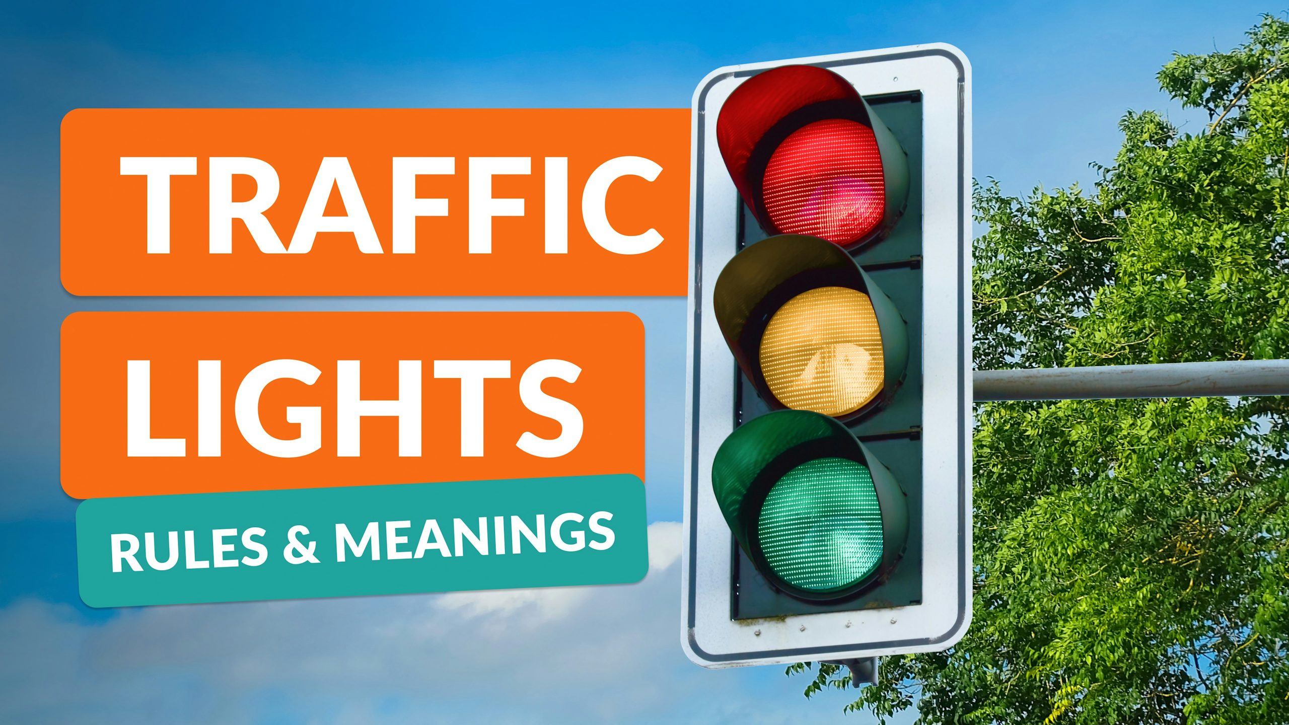 Traffic signals rules flashing lights arrows lane signals