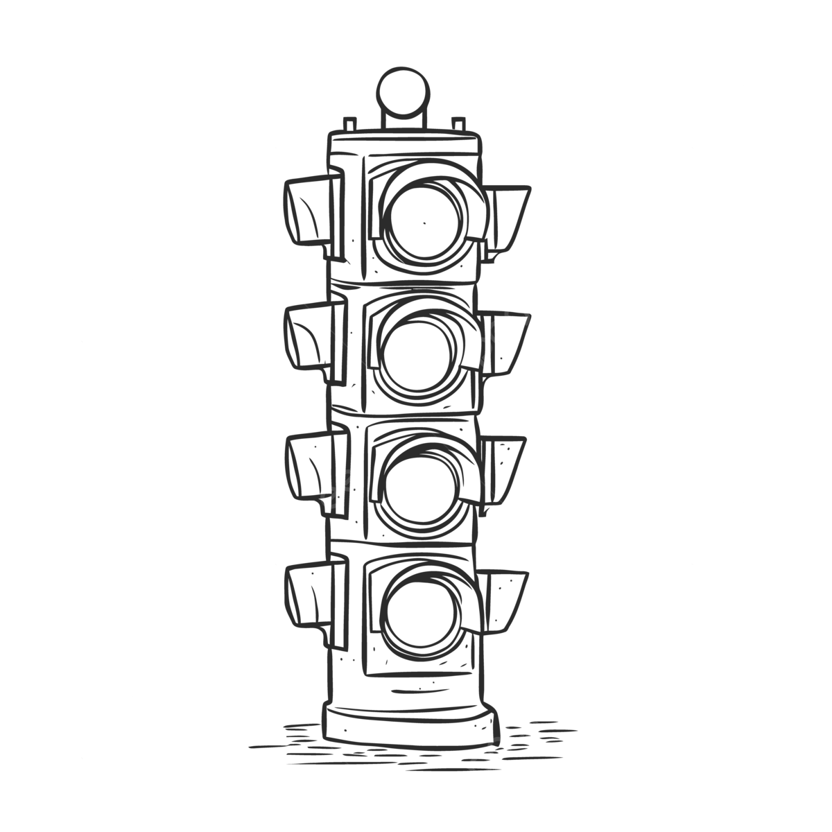 Traffic light is shown in an ink sketch outline drawing vector wing drawing traffic light drawing light drawing png and vector with transparent background for free download