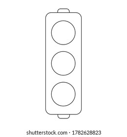 Hundred coloring pages traffic lights royalty