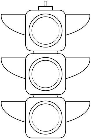 Traffic light printable template free printable papercraft templates