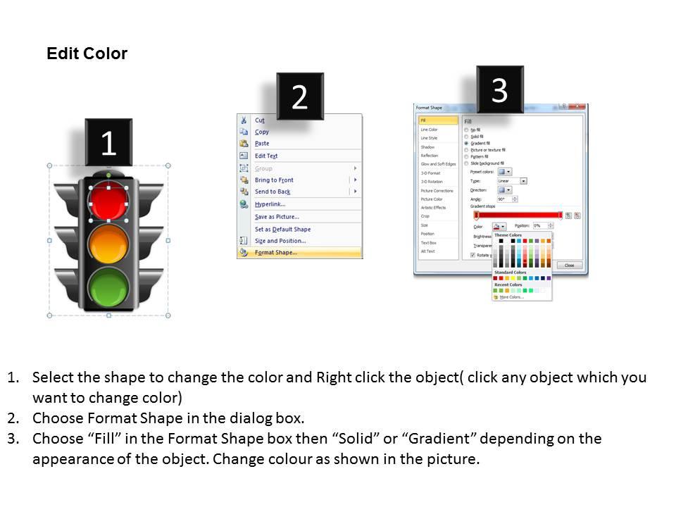 Traffic lights powerpoint template slide graphics presentation background for powerpoint ppt designs slide designs