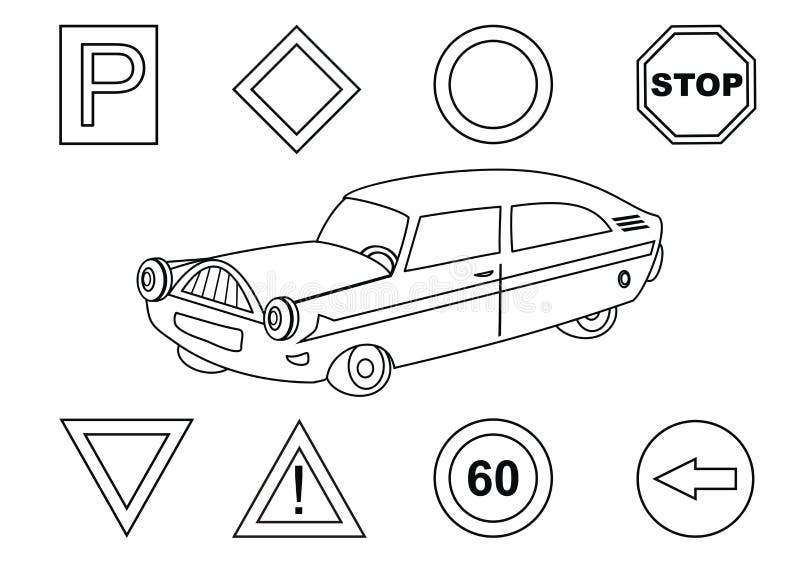 Stop signs coloring stock illustrations â stop signs coloring stock illustrations vectors clipart
