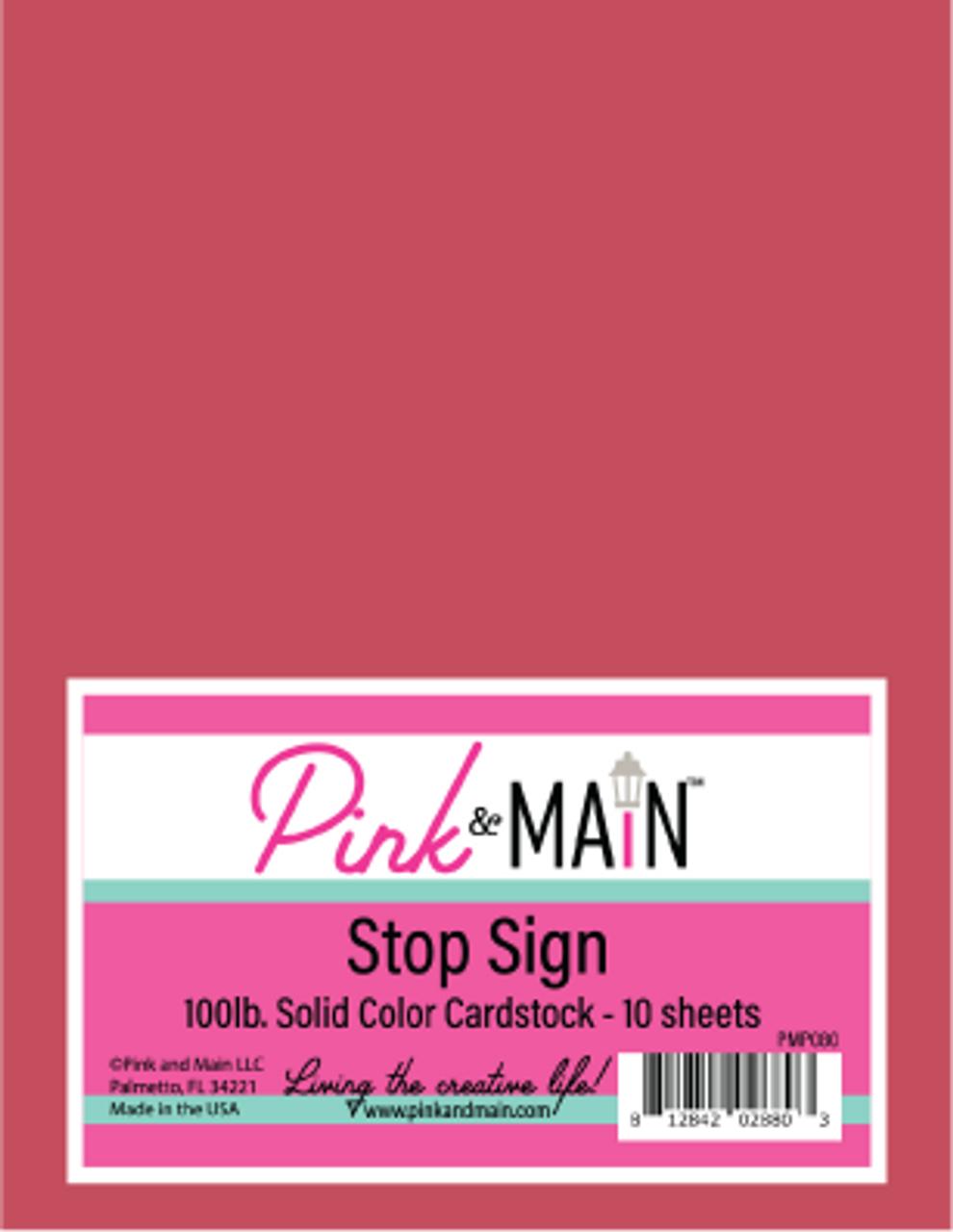 Stop sign cardstock